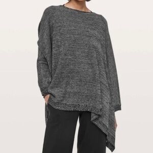 🩶Lululemon Gray Speckled Oversized Poncho